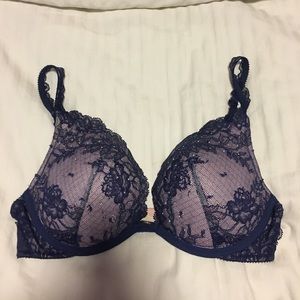 Victoria’s Secret Sexy Blue Lace Bra Size 32D